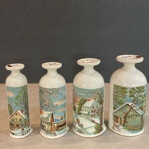 Vintage Phil Papel Ceramic Measuring Cups Japan